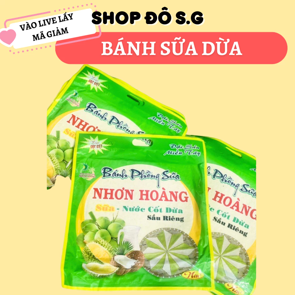 Bánh Tráng Sữa Dừa Đặc Sản Bến Tre Ngon Dẻo Có Vị Béo Nước Cốt Dừa Bách Hóa Đô Sài Gòn