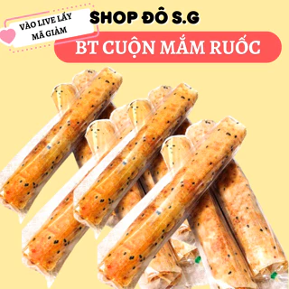 Combo 10c bánh tráng - bánh nướng mắm ruốc cuộn vị Bò Khô. vị Rong Biển. vị Chà Bông. Vị Khô Gà Bách Hóa Đô Sài Gòn