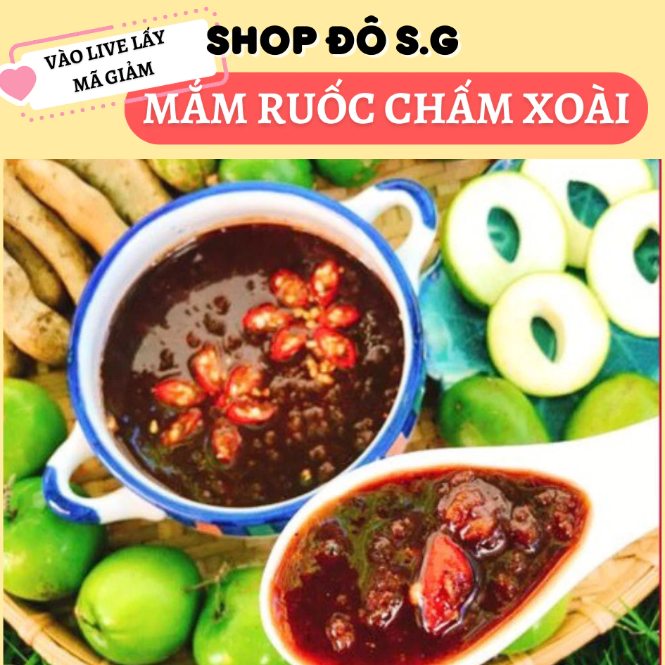 Mắm Ruốc Chấm Xoài - Mắm Ruốc Xào Me Nhà Làm Chuẩn Vị Huế Bách Hóa Đô Sài Gòn