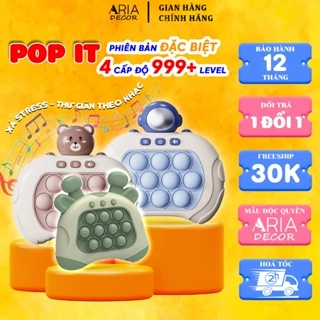 Đồ chơi POPIT thế hệ mới 999 level 10 nút bấm - máy điện tử chơi game giải trí bấm nút theo đèn nhạc
