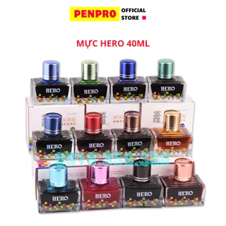 Mực Hero 40ml, Mực Cao Cấp, Bền Màu, Nhanh Khô