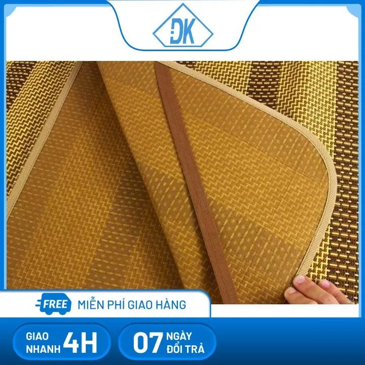 Chiếu điều hòa cực kì thoáng mát đủ size, chất liệu bằng sợi mây tổng hợp cao cấp chất lượng - Đăng Khoa 79, chiếu ngủ