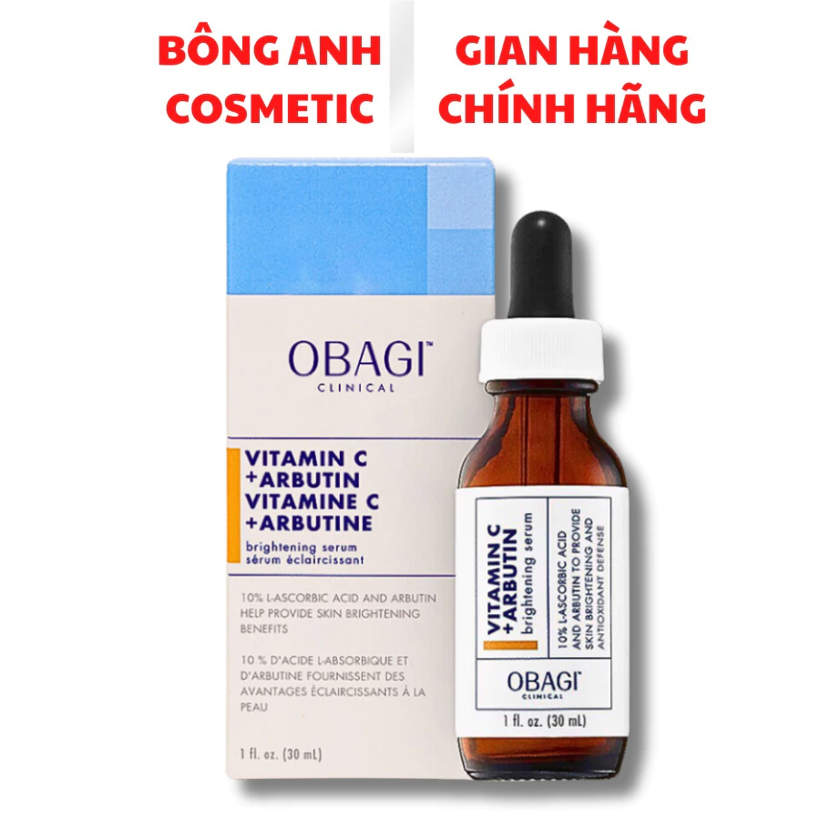 Tinh chất dưỡng trắng da OBAGI CLINICAL Vitamin C+ Arbutin Brightening Serum