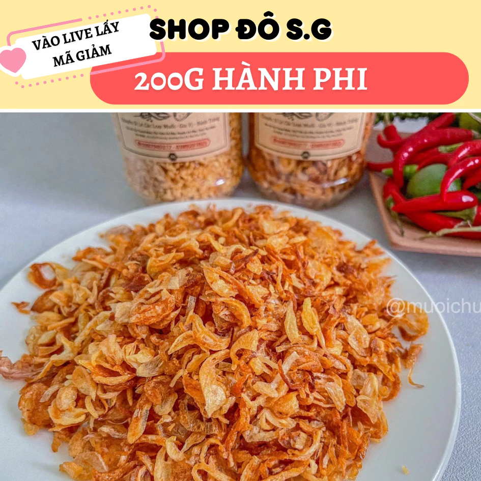 [sp mới]]500gr hành phi giòn thơm dùng chung bánh tráng, bánh ướt, cơm, phở..❤️ Live freeship ❤️ Shop Bách Hoá sg