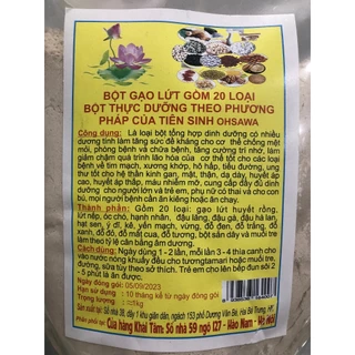 Bột Gạo Lứt 20 Loại Hạt Theo Phương Pháp Thực DƯỡng ohsawa (1Kg) - Bột Ngũ Cốc - Thực Phẩm Chay