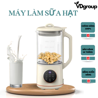 Máy làm sữa hạt 1200 ml cối thủy tinh  6 chế độ nấu đa năng VD.STORE