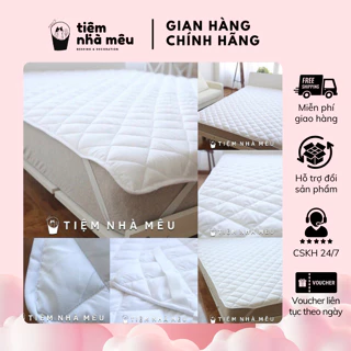 Topper Tấm Bảo Vệ Nệm Cao Cấp Chần Bông Tấm Chắc Chắn (100% Cotton,Loại Mỏng) Fullsize Tiệm Nhà Mêu