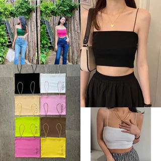 Áo quây 2 dây nữ croptop dáng ôm kiểu ống hai dây bún