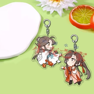 Móc khóa THIÊN QUAN TỨ PHÚC ver BAY Hoa Thành Tạ Liên mica in hình manhua anime chibi dễ thương xinh xắn