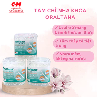 Tăm chỉ nha khoa Oraltana, Hộp 50 Cái, 100 Cái, Tăm Kẽ Răng Oral Tana, Xỉa Răng, chăm sóc răng lợi tiêu chuẩn xuất Nhật