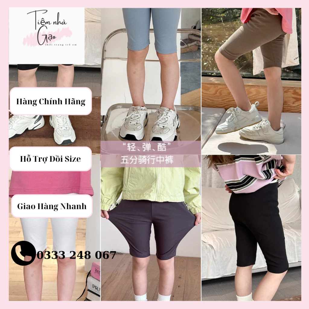 [24T062]Quần đủi, quần legging lửng chất chotton mềm mỏng hãng Ambb cho bé gái- Tiemnhagao98