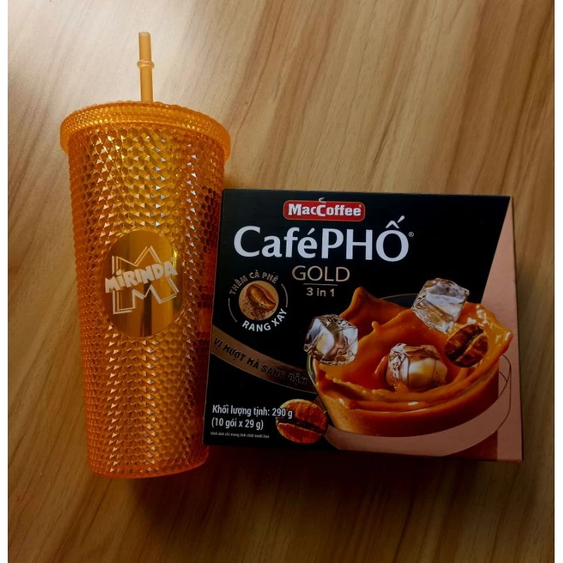 Combo Hộp Cafe Phố  290g + Ly kim cương 700ml