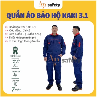 Quần áo bảo hộ mã AP28, màu tím than phối đỏ, quần túi hộp, quần áo bảo hộ cho kỹ sư, nhân viên kỹ thuật