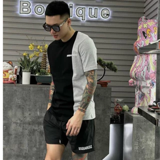 🔥Hot🔥 Bộ Cộc Mùa Hè DSQUARED2 Retro Phối Cao Cấp Hàng loại 1 Đồ bộ dài tay Nam Hè bản đẹp hàng Quảng Châu