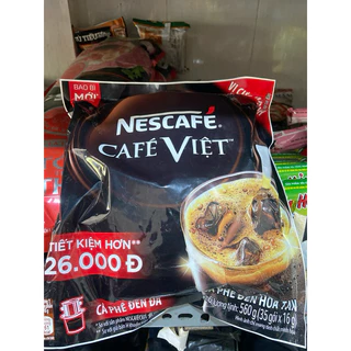 NESCAFÉ CAFÉ VIỆT CÀ PHÊ ĐEN ĐÁ bịch 560g (35 gói * 16g)