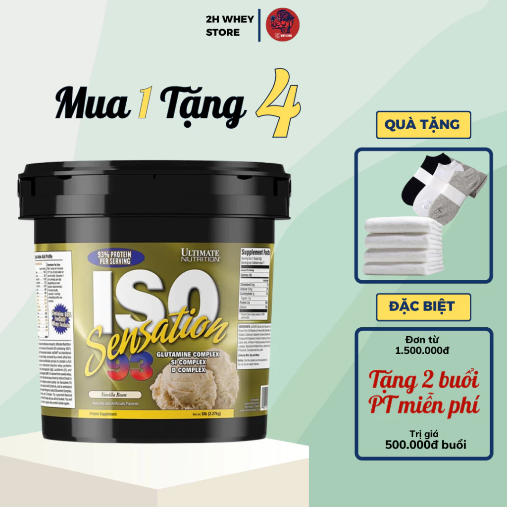 Whey ISO Sensation 93, Sữa Tăng Cơ Ultimate Nutrition ISO Sensation Hỗ Trợ Tăng Cơ Giảm Mỡ - 2H Whey Store