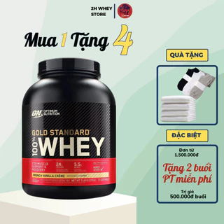 Whey Gold Standard, Sữa Whey Gold Protein, Hỗ trợ Tăng Cơ Bắp Hấp Thụ Nhanh - 2H Whey Store