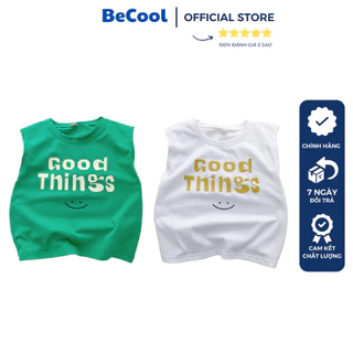 Áo sát nách cho bé trai bé gái IN GOODTHING, áo thun ba lỗ chất cotton mềm mát thấm mồ hôi, co giãn - BECOOL KIDS 7-27kg