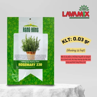 Hạt giống Cây Hương Thảo Rosemary 230 (0,03g~35 hạt) hiệu Rạng Đông trồng quanh năm | Đất trồng cây Lavamix