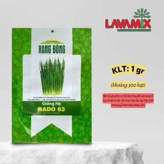 Hạt giống Hẹ Lá Rado 83 (1g~300 hạt) hiệu Rạng Đông chịu nhiệt tốt, năng suất cao | Đất trồng cây Lavamix