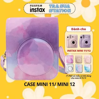 Bao da bảo vệ máy chụp ảnh lấy liền instax Mini 12/Mini 11 - Case túi đựng máy chụp ảnh instax Mini 12/ Mini 11 Hoạ Tiết