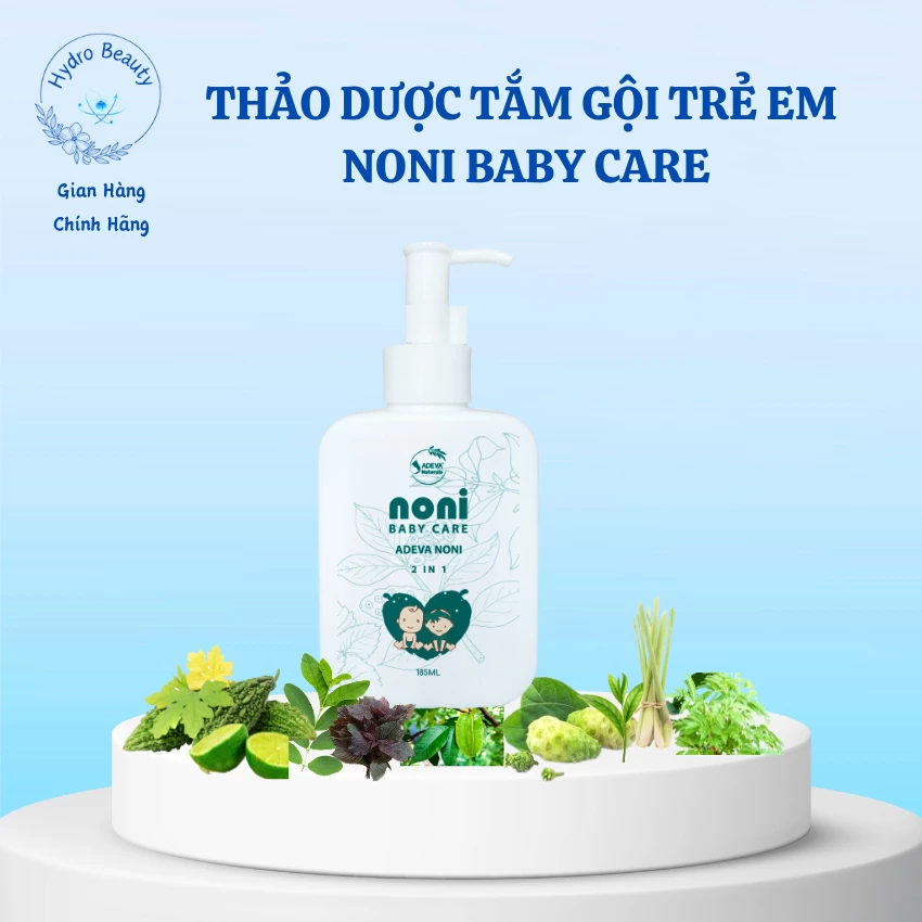 [FREESHIP] Noni Baby Care 2 in 1, Thảo mộc tắm gội cho bé, ngừa rôm sảy, ngứa, sản phẩm thiên nhiên an toàn cho bé