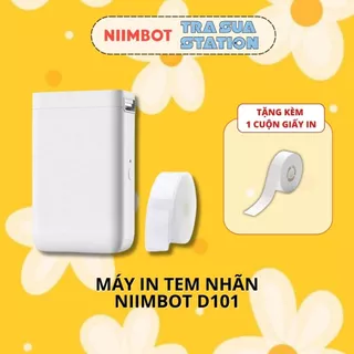 NIIMBOT D101 Máy in nhãn cầm tay Bluetooth in label dùng cho kinh doanh online, văn phòng và gia đình - Bảo Hành 12T