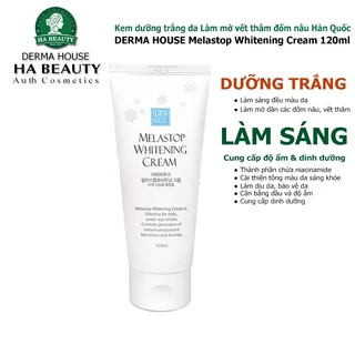 Kem dưỡng trắng sáng da Làm mờ vết thâm đốm nâu Hàn Quốc DERMA HOUSE Melastop Whitening Cream 120ml