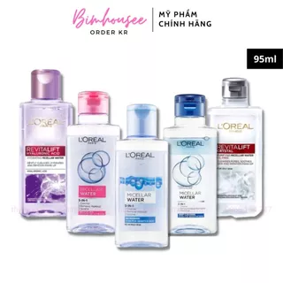 Nước tẩy trang Loreal tím xám da dầu L'Oreal Revitalift HA Hyaluronic Acid Micellar Water 95ml 400ml