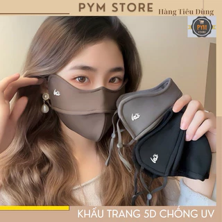 Khẩu Trang LED Phiên Bản Có Gọng Dày 3 Lớp Chống Tia UV 99% SPF 100+ Điều Chỉnh Đước Dây Đeo Pym Store