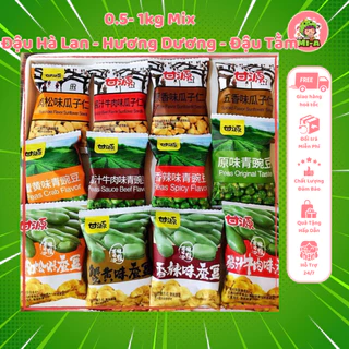 [1kg] Mix Đậu Hà Lan - Đậu Tằm - Hướng Dương Tẩm Vị