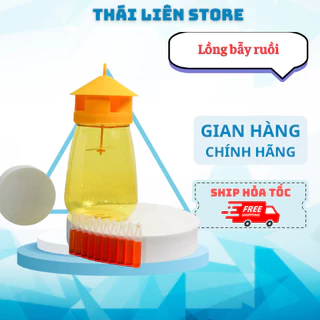 Lồng bẫy ruồi vàng 1L GOSE, hũ bắt côn trùng tặng kèm thuốc dẫn dụ hàng chính hãng