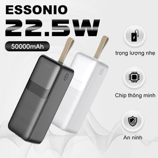 ESSONIO Sạc dự phòng 50000 mAh Dung lượng lớn 2A Sạc nhanh Micro Type-C USB Sạc di động power banks