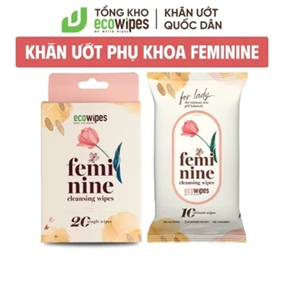 Khăn ướt vệ sinh vùng kín kháng khuẩn cho nữ Ecowipes