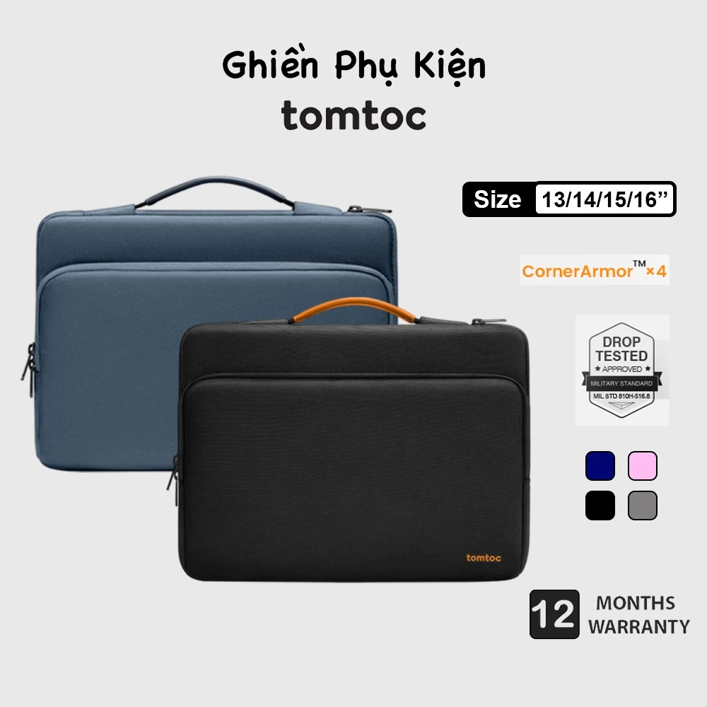 Túi Xách Chống Sốc Tomtoc USA Briefcase Dành Cho Macbook Air/Pro M3/M2/M1 13/14/15/16inch