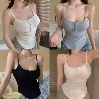 Áo Tank Top Hở Cổ Vạt bầu Quyến Rũ❤️ Áo Hai Dây Nữ Thời Trang Mùa Hè