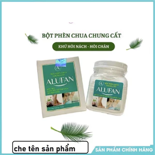 Bột phèn chua chưng cất ALUFAN  150gr ngăn  giảm mồ hôi chân hôi nách khử mùi tốt