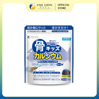 [Vị Sô-cô-la] Bột Canxi Cá Tuyết Fine Bone's Calcium For Kids FINE JAPAN bổ sung Canxi phát triển chiều cao