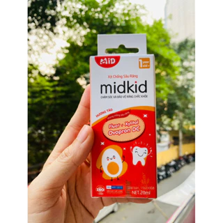 Xịt chống sâu răng Midkid 20ml(đỏ) dành cho trẻ chăm sóc răng miệng