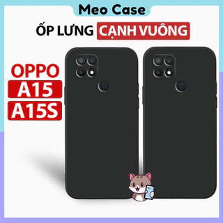 Ốp lưng Oppo A15, Oppo A15s, TPU viền vuông, Vỏ điện thoại bảo vệ viền camera toàn diện | Meo Case
