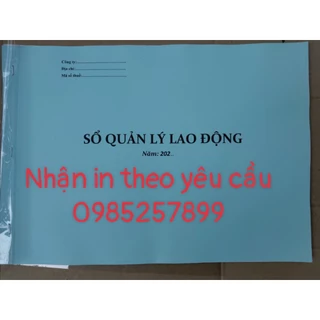 Sổ QUẢN LÝ LAO ĐỘNG A3