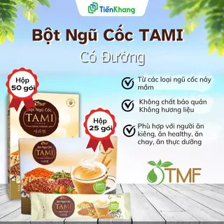 Bột Ngũ Cốc Tami (có đường) - Bột ngũ cốc thiên nhiên, không sử dụng hóa chất, phẩm màu, hương liệu