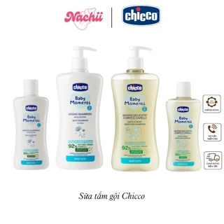 Sữa tắm gội Chicco chai 200ml và 500ml cho bé từ 0M+