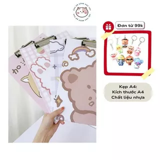 Bìa kẹp tài liệu a4 siêu cute trình ký đôi nhiều màu kẹp tài liệu văn phòng giá rẻ văn phòng phẩm