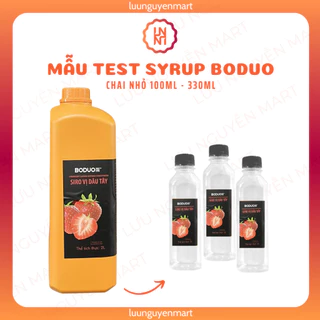 Mẫu thử mẫu test syrup Boduo - Chai 100ml hoặc 330ml