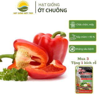 Hạt giống Ớt Chuông MT 352 - Trái sai, sinh trưởng khỏe, tỷ lệ nảy mầm>95%(2g) - HẠT GIỐNG MẶT TRỜI