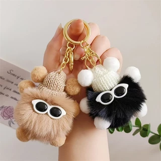 Móc Khóa Thỏ Lông Siêu Đáng Yêu Cute, Móc Chìa Khóa Ô Tô, Xe Máy, Balo Túi Xách, Quà Tặng  Dễ Thương