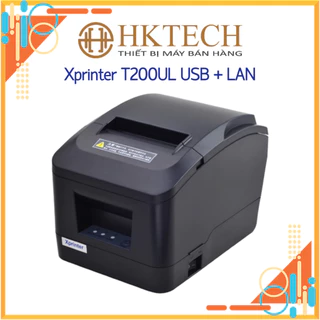 [In từ điện thoại] [Chính hãng] Máy in hóa đơn Xprinter T200UL , USB + LAN, dao tự cắt, chốt đơn live, in từ điện thoại