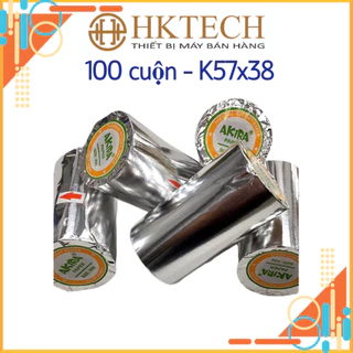 [100 Cuộn] Giấy In Hoá Đơn K57 In Bill K57 Akira Đường Kính 38mm Chất Lượng Cao