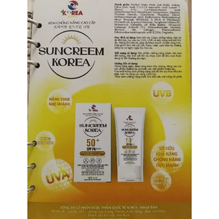 Kem chống nắng Cao cấp SUNCREEM KOREA